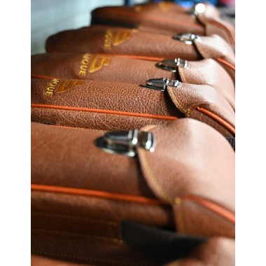 SACOCHE CUIR PÉTANQUE