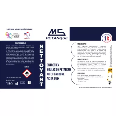 Nettoyant boule de pétanque