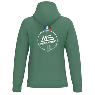Sweat à Capuche Vert MS Pétanque - Chaud