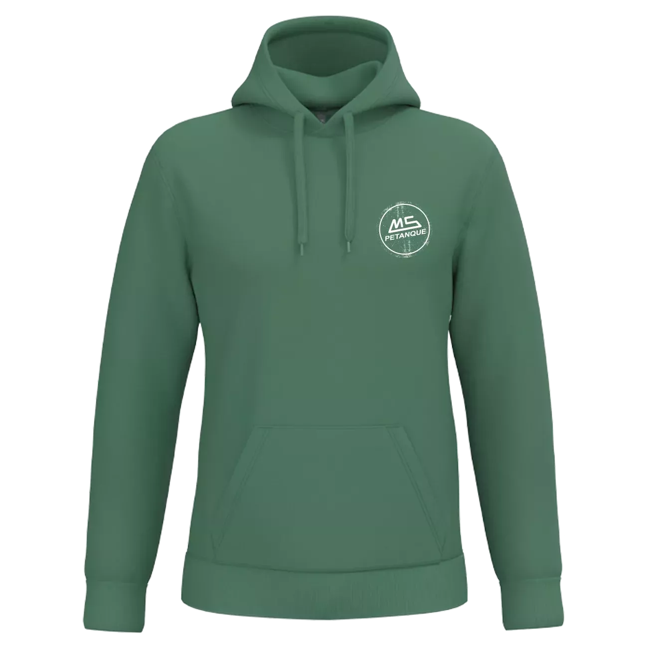 Sweat à Capuche Vert MS Pétanque - Chaud